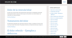 Desktop Screenshot of dolor-de.com