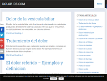 Tablet Screenshot of dolor-de.com